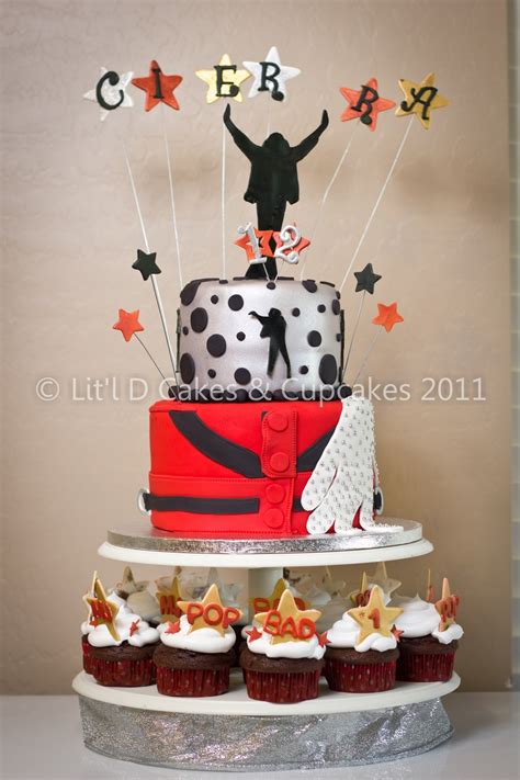 Michael Jackson Themed Birthday Cake
