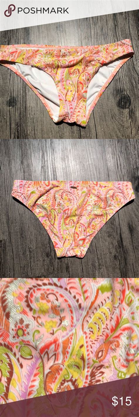 Victorias Secret Pink Orange Yellow Bikini Bottoms Style The