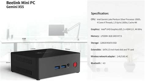 Beelink Gemini X55 Now On Sale With Intel Pentium Silver J5005 Processor