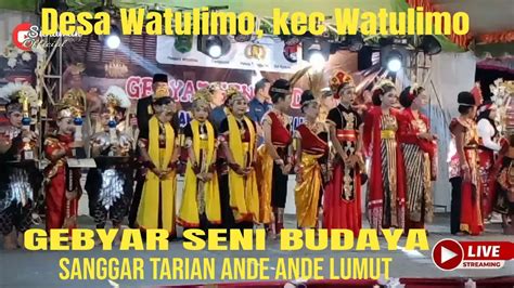 Live Streaming Gebyar Seni Budaya Sanggar Tarian Ande Ande Lumut