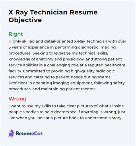 Top 18 X Ray Technician Resume Objective Examples