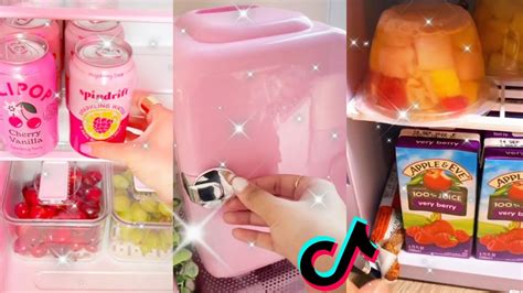 Satisfying Mini Fridge Restock Tiktok Compilation Youtube