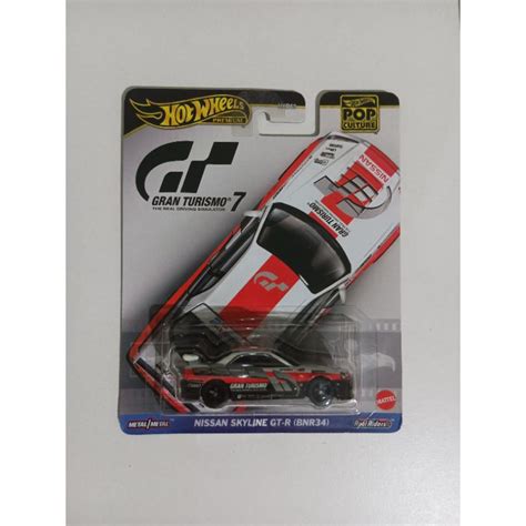 Jual Hot Wheels Premium Pop Culture Nissan Skyline GT R BNR34 Gran Turismo Shopee Indonesia
