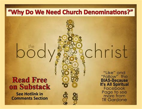 Why Do We Need Church Denominations By TR Gardone