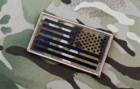 Infrared Multicam Reverse Us Flag Patch Britkitusa