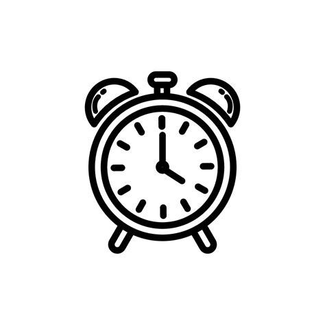 Alarm Clock Icon Design Template Elegant Style Vector Art At