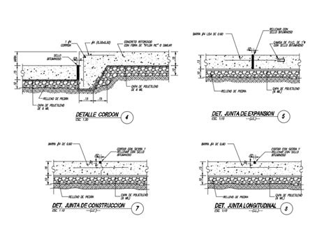 Constructive Details Of Floors Of Parking Of Building Cad Structure