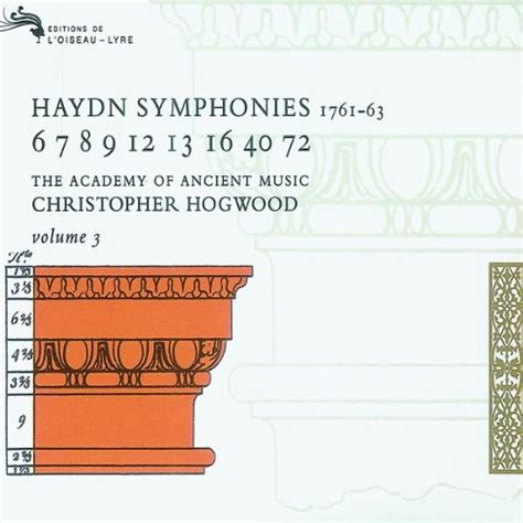 Haydn Franz Joseph Hogwood Christopher The Academy Of Ancient Music