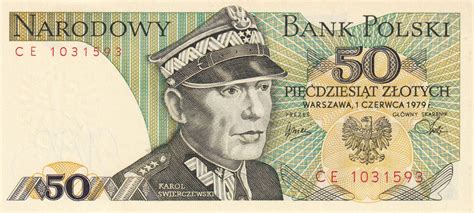 Banknote Poland Zlotych Karol Swierczewski Serial Ce