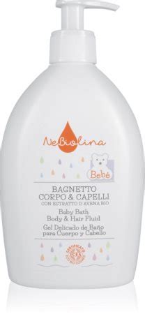 NeBiolina Bébé Bath Body Hair Fluid champô e gel de duche para bebés