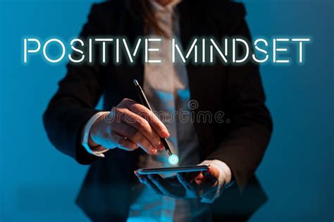 Signo Que Muestra Una Actitud Positiva Enfoque Empresarial Actitud