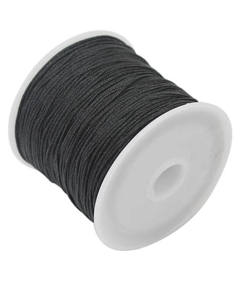 Inventive Black Thread - 1.5 mm - Cotton Cord - 100 Mtrs: Buy Online at ...