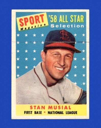 1958 Topps Set Break 476 Stan Musial As NR MINT GMCARDS EBay