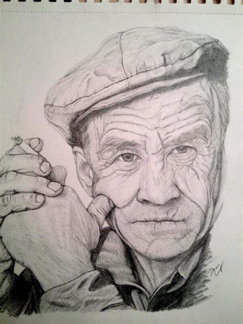 Old Man By Zazafras On Deviantart Man Sketch Drawing People