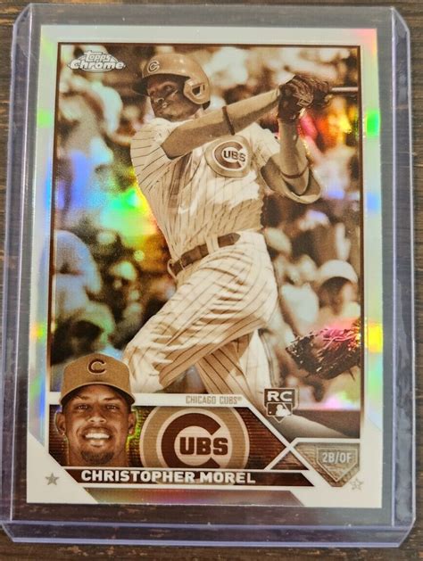 Topps Chrome Christopher Morel Sepia Parallel Rc Chicago Cubs