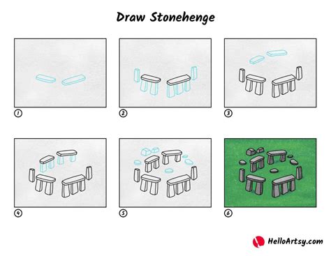 Draw Stonehenge - HelloArtsy