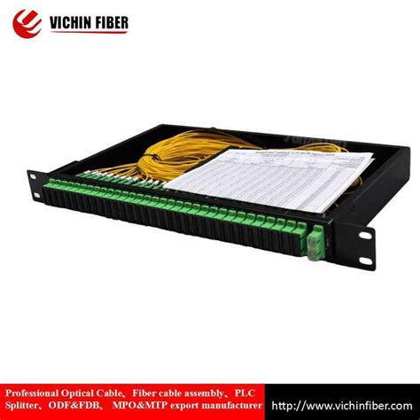 Ftth Plc Splitter Rack Mount U Sc Apc Sc Upc Connector Plc Splitter