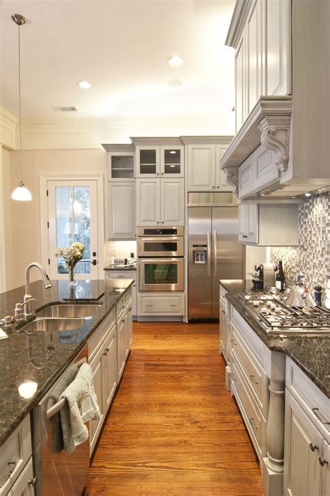 White Kitchen Cabinets With Dark Grey Granite Countertops Anipinan