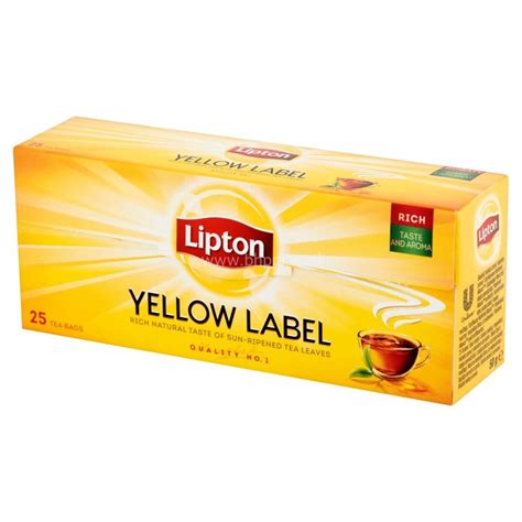 Lipton Yellow Label Herbata Czarna G Torebek Bhp Pias