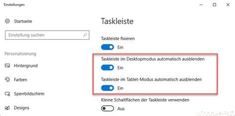 Windows Taskleiste Ausblenden Bzw Einblenden Windows FAQ