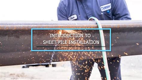 An Introduction To Steel Sheet Pile Installation Youtube