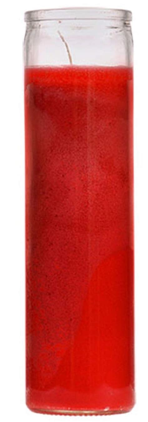 7 Days Candle Prayer Red Glass Candle