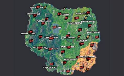 Las Cinco Zonas Del Mapa Con El Mejor Loot De La Temporada OG De Fortnite