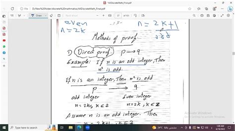 8 Direct Proof Discrete Mathematics Youtube