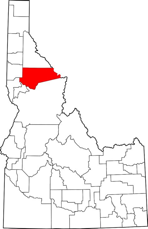 ملفmap Of Idaho Highlighting Clearwater Countysvg ويكيبيديا