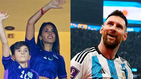 Antonela Roccuzzo Y Los Hijos De Messi Festejaron El Triunfo De