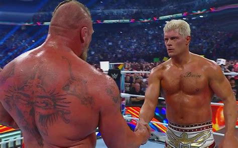 Brock Lesnar Cody Rhodes Moment After SummerSlam Match Was Completely