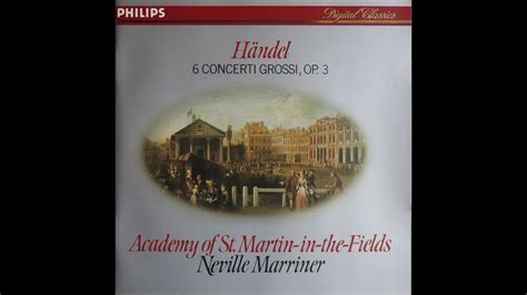 Handel Concerti Grossi Opus Neville Marriner Academy Of St