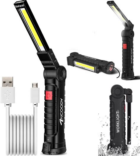 Mocna Lampka Robocza Led Latarka Warsztatowa Lampa Z Magnesem Usb W