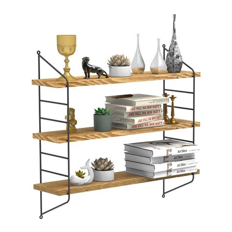 Buy Unho Floating Wall Shelf Unit Tier Rustic Floating Shelves