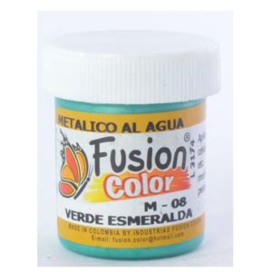 Pintura Al Frio Fusion Color X Ml Metalizado Verde Esmeralda