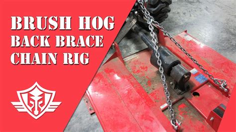 DIY Replacing Brush Hog Back Brace With Chain Using OEM Rigid Top