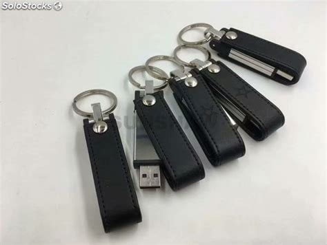 Memoria Usb De Cuero Negro De La Pu Personalizado Como Solucion De Negocio