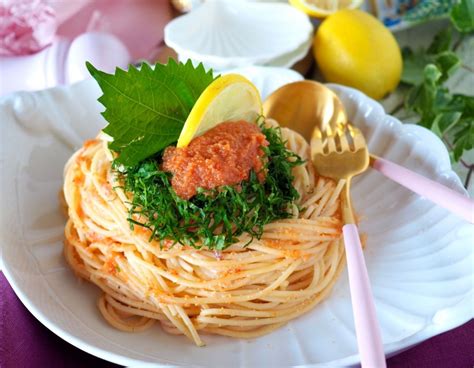 和風明太子パスタ 出汁と梅昆布でうま味抜群！│レシピ｜おいしいレシピ やまやのおいしいもの部やまやコミュニケーションズ