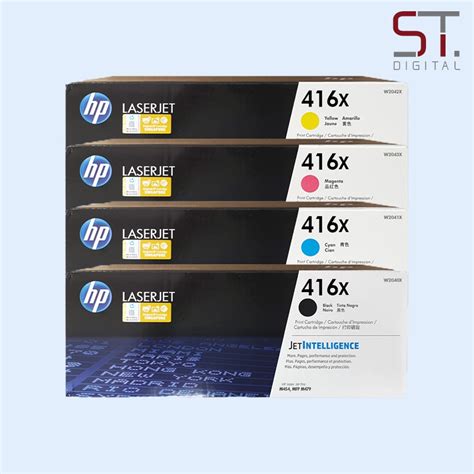 Hp X Black Cyan Magenta Yellow Original Laserjet High Yield Toner