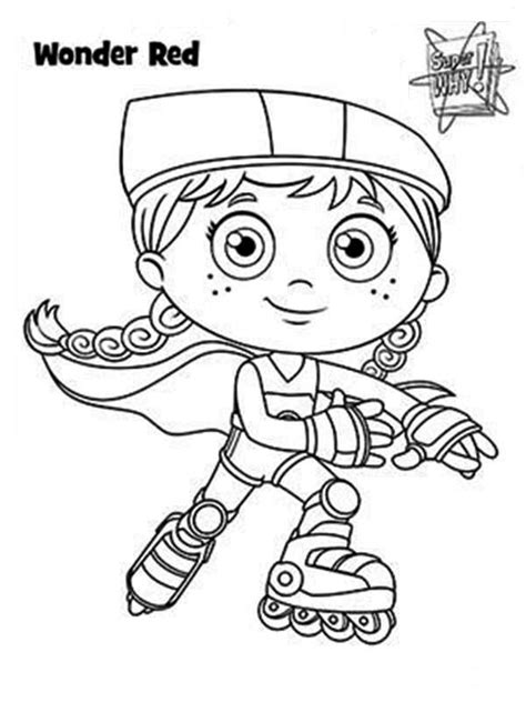 Super Why Coloring Pages Wonder Red Free Printable Coloring Pages Hot Sex Picture