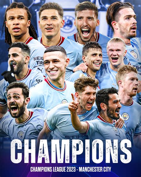 Manchester City UEFA Champions League 2023 Champions Desktop Wallpapers ...