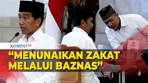 Potret Presiden Dan Wapres Bayar Zakat Lewat QR Code Lewat Baznas YouTube