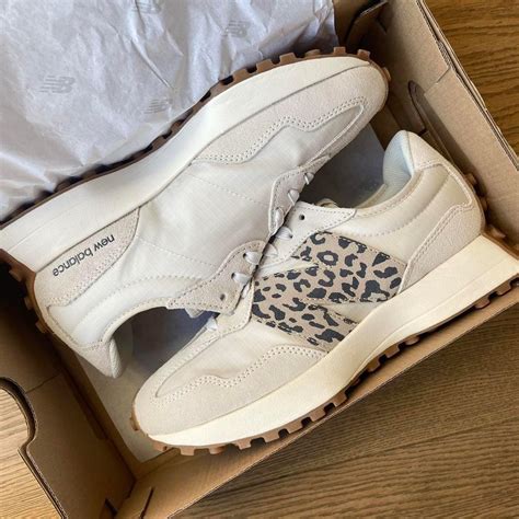 New Balance Trainers In Leopard Print Moonbeam Depop