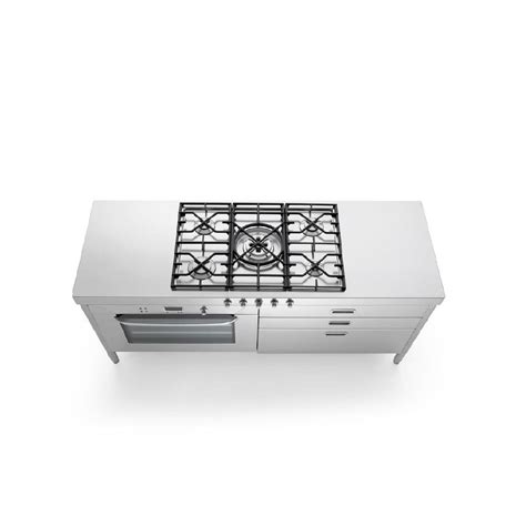 Gas Range Cooker C190 F90 C90 1 ALPES INOX Electric 5 Burner