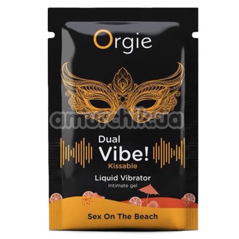 Збуджуючий гель з ефектом вібрації Orgie Dual Vibe Liquid Vibrator Sex On The Beach Секс на
