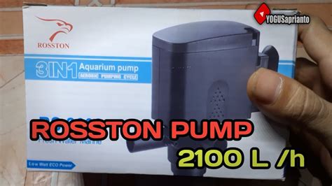 Unboxing Pompa Akuarium Rosston RS 2600 Output 2100 L H Semburannya