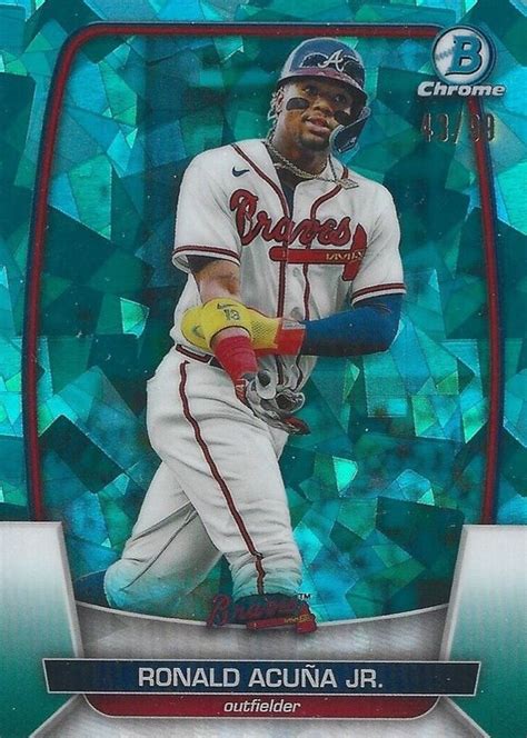 Ronald Acuna Jr Bowman Chrome Sapphire Edition Aqua Price