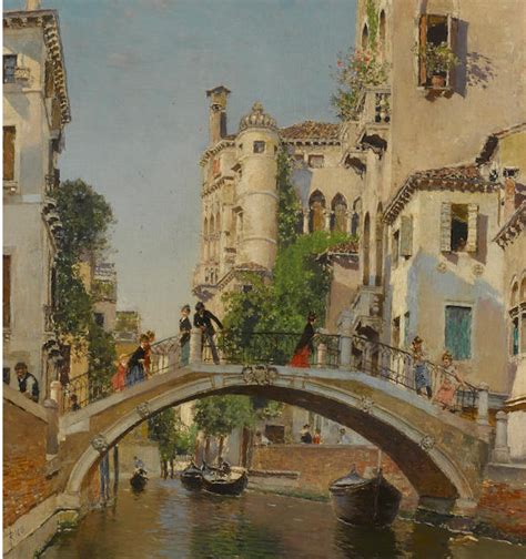 MARTIN RICO Y ORTEGA Spanish 1833 1908 A Venetian canal Венеция