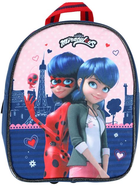 Buy Textiel Trade Girls 11 Inch Marinette Miraculous Ladybug Backpack