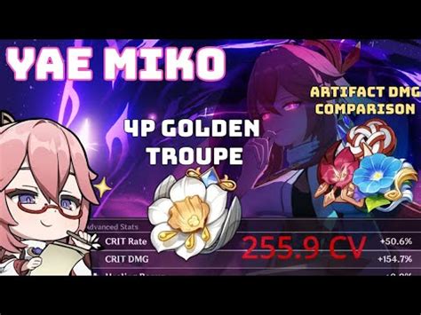 Golden Troupe Yae Miko P Dmg Comparison Patch Genshin Impact